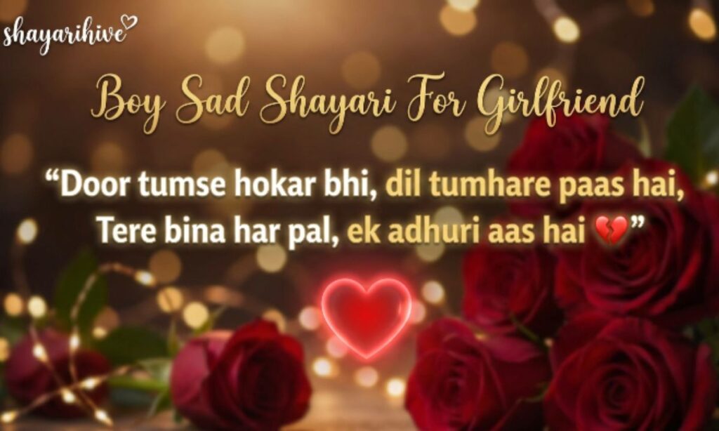 Boy Sad Shayari For Girlfriend