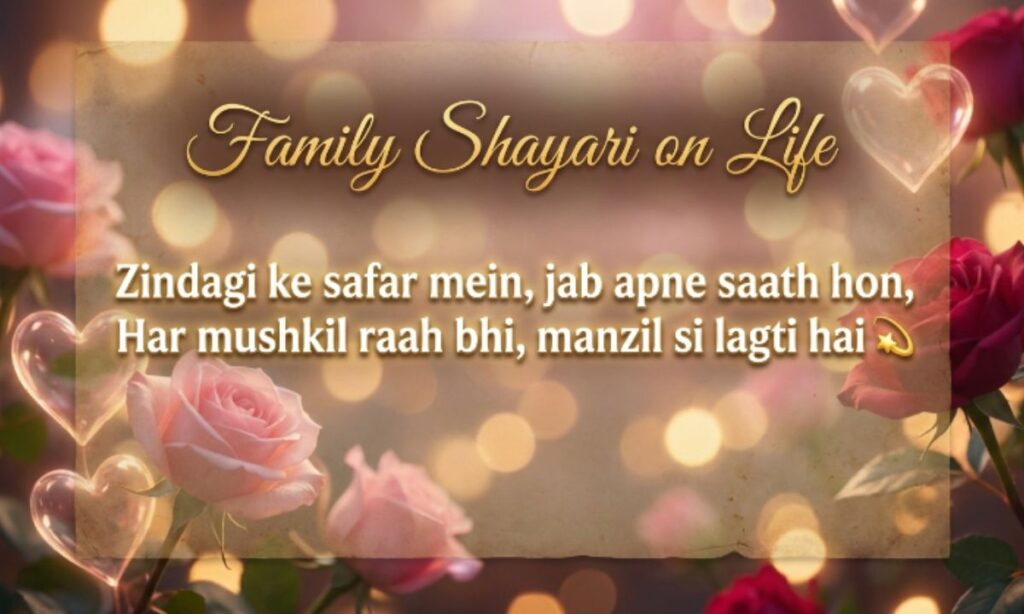 Family shayri on life