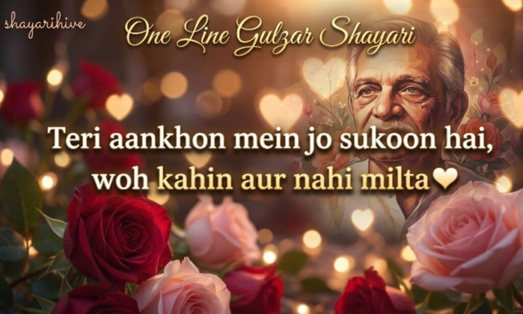 One Line Gulzar Shayari