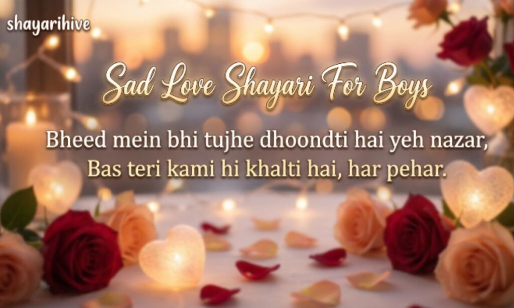 Sad Love Shayari For Boys