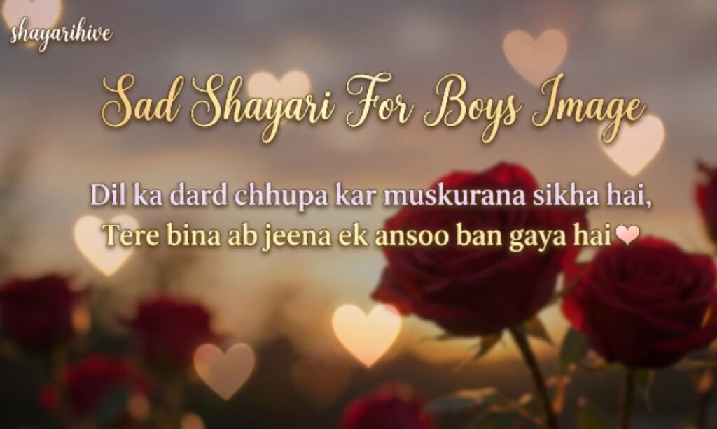 Sad Shayari For Boys Image