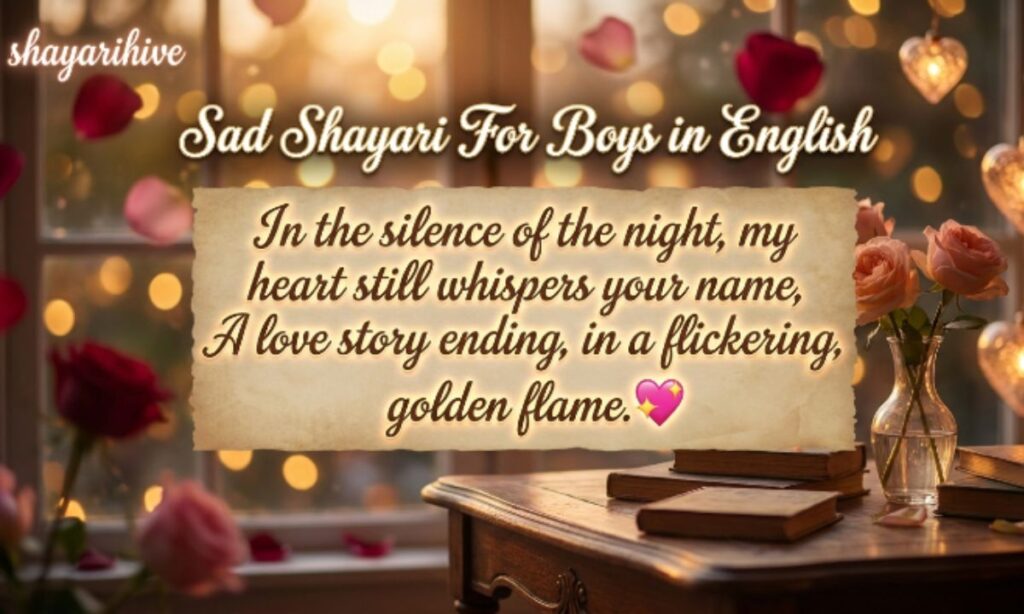 Sad Shayari For Boys in English