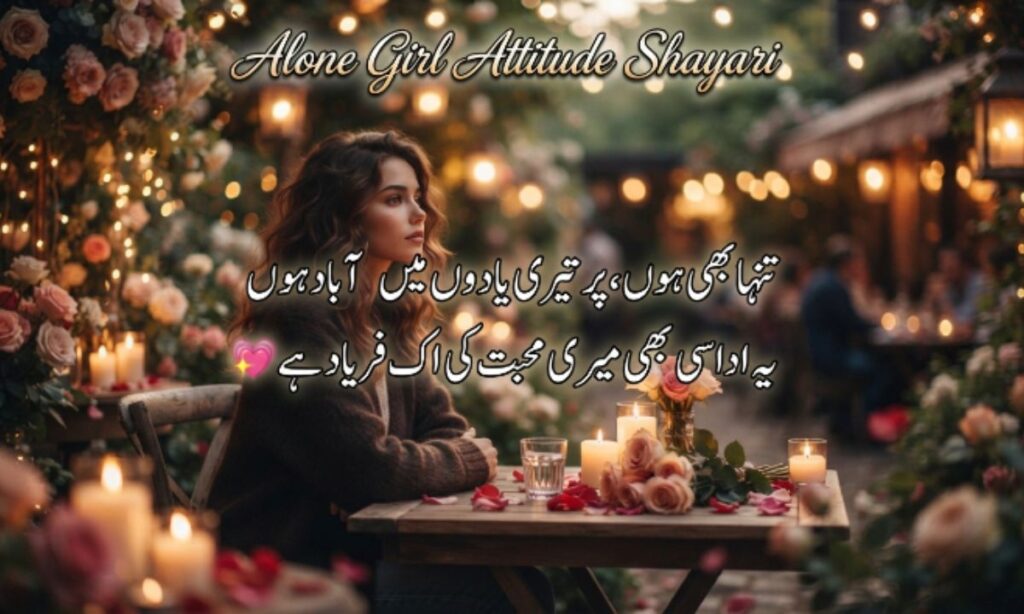 alone girl attitude shayari