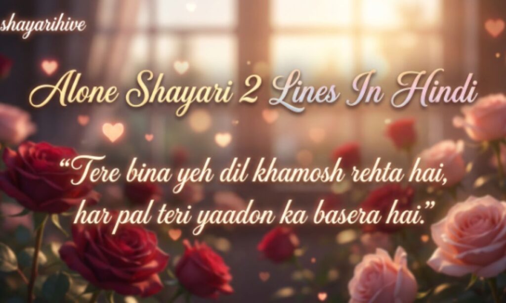 alone shayari 2 line in hindi