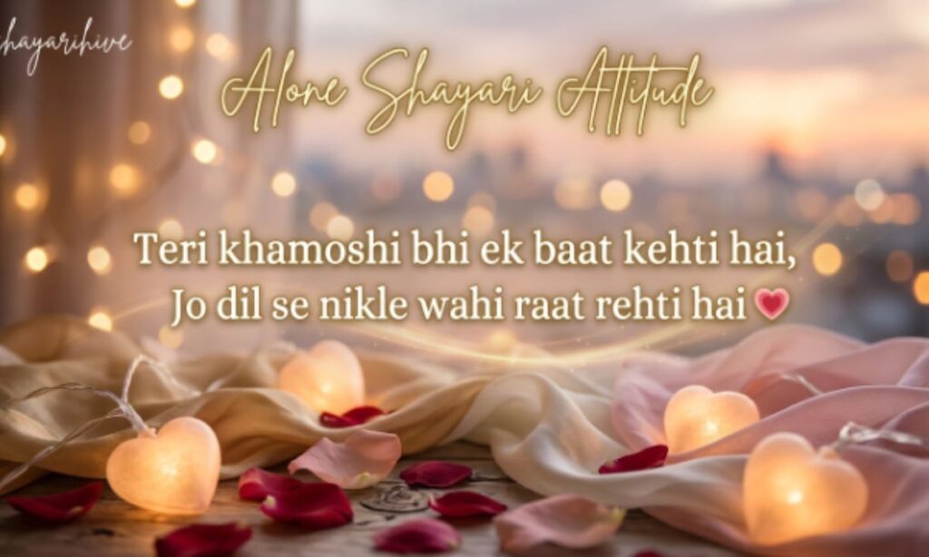 alone shayari attitude