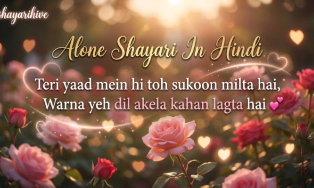 alone shayari in hindi