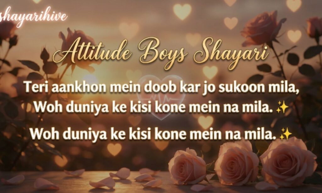 attitude boy shayarii