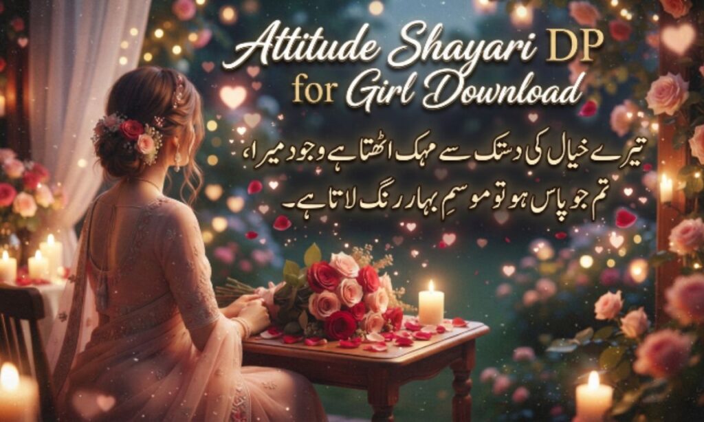 attitude shayari DP for girl