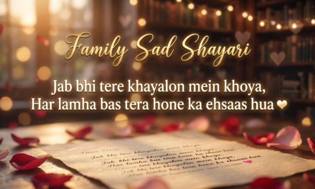 family sad shayari