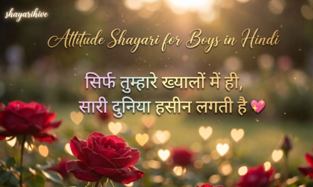 Attitude Shayari for Boys in Hindi